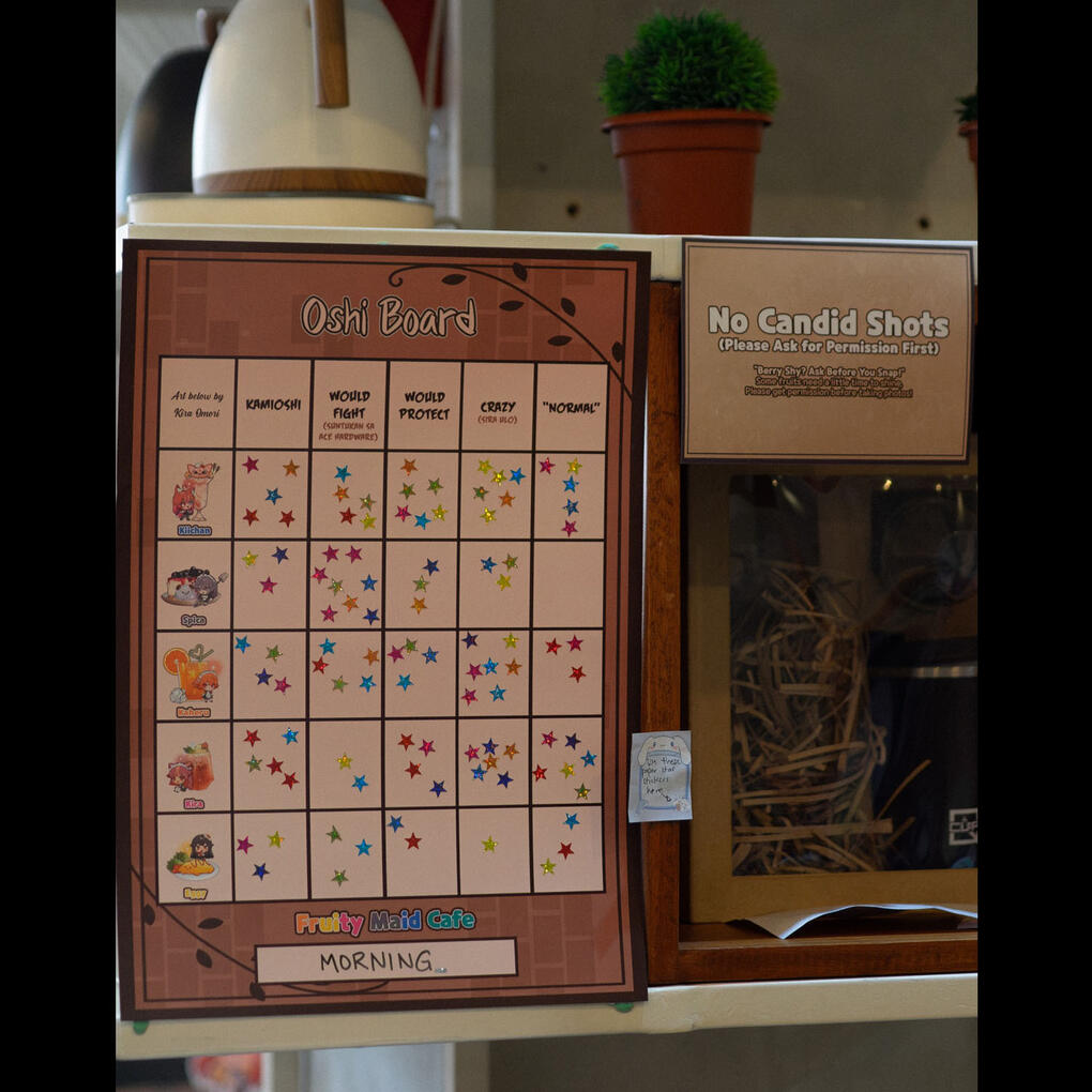 Oshi Board for Morning Session